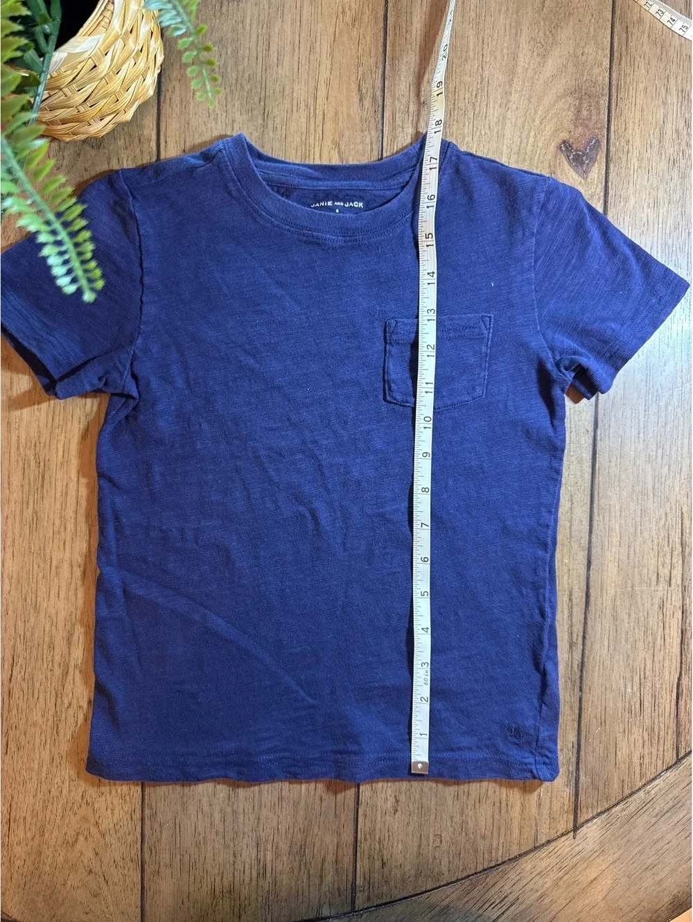 Janie and Jack Navy Blue Pocket T-Shirt Boys Size 6T